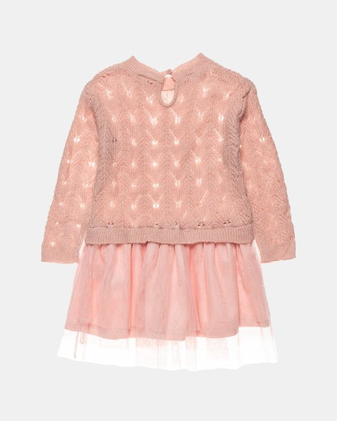 Dress knitted with tulle (12 months-5 years)
