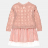 Dress knitted with tulle (12 months-5 years)