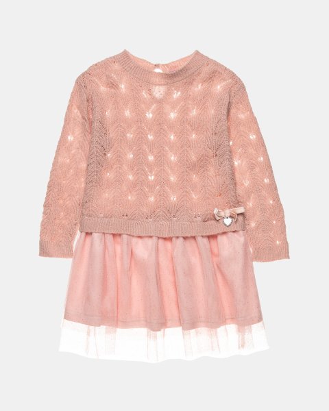 Dress knitted with tulle (12 months-5 years)