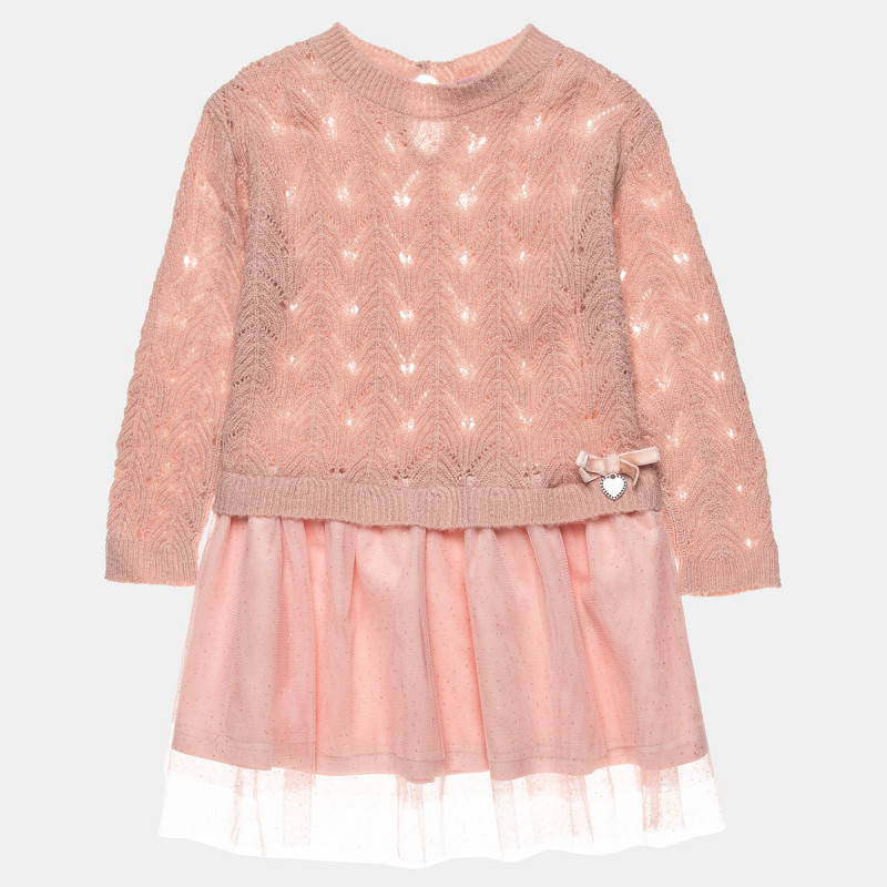 Dress knitted with tulle (12 months-5 years)