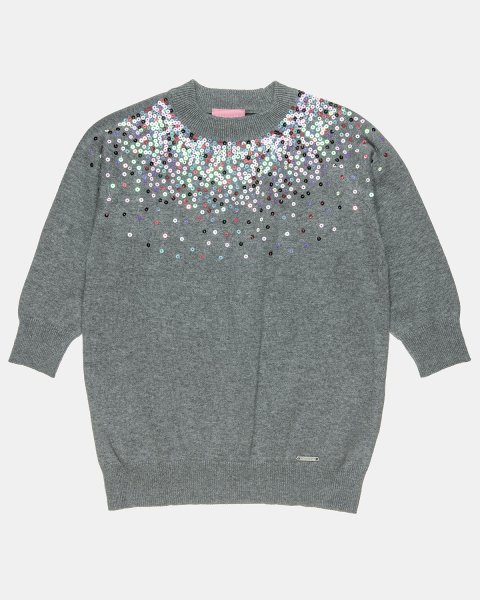 Sweater with soft knit and sequins (6-16 years)