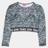 Σετ Gym Tonic crop top με κολάν σε zebra print σχέδιο (6-16 ετών)