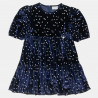 Dress with ruffles and glitter details (6-14 years)