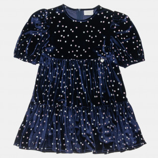 Dress with ruffles and glitter details (12 months-5 years)