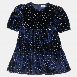 Φόρεμα με βολάν και glitter λεπτομέρειες (12 μηνών-5 ετών)