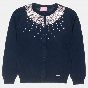 Knitted cardigan with sequins (6-14 years)