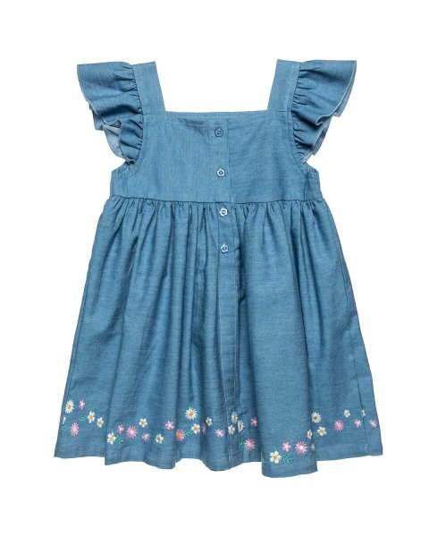 Denim dress with embroidery (9 months-5 years)
