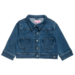 Denim jacket with heart pockets (18 months-5 years)