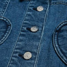 Denim jacket with heart pockets (18 months-5 years)