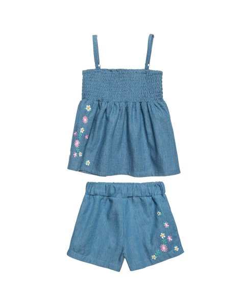 Denim set with embroidery (18 months-5 years)