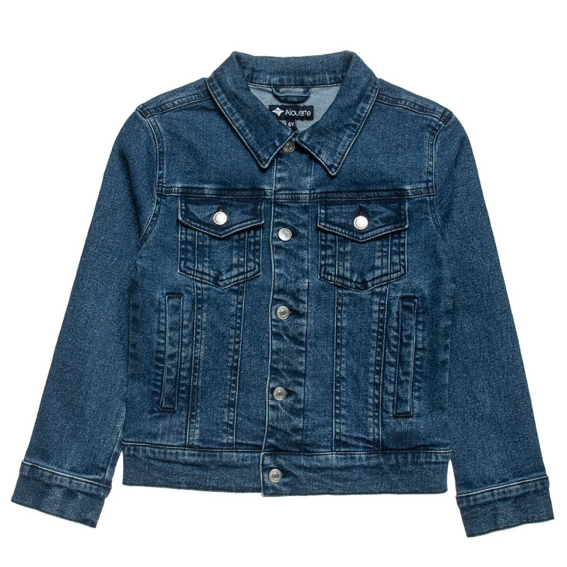Denim jacket with pockets (6-16 years)