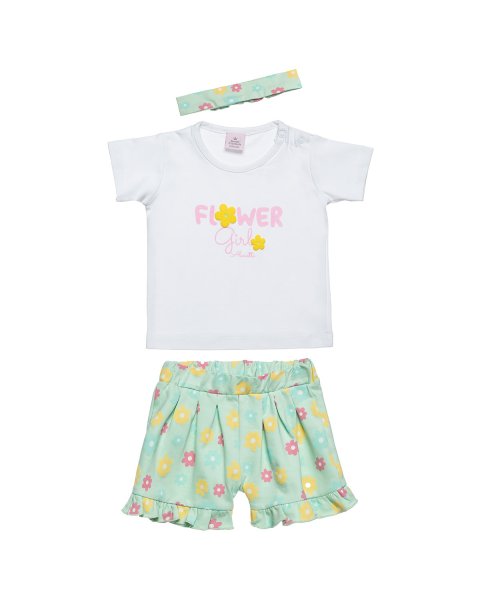 Set Tender Comforts with embossed elements and headband (3-18 months)