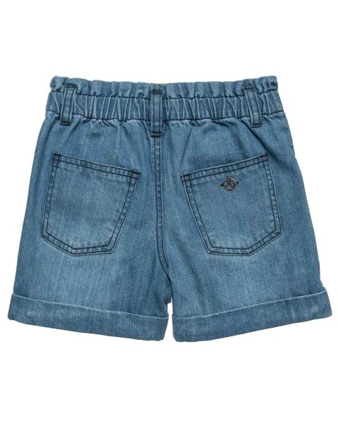 Denim shorts with pearls (6-16 years)