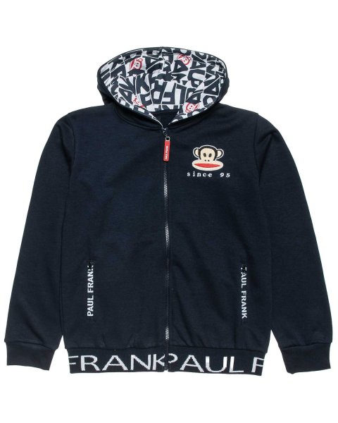 Zip hoodie Paul Frank with print and embroidery (6-16 years)