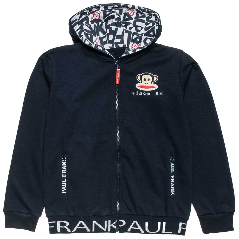 Zip hoodie Paul Frank with print and embroidery (6-16 years)