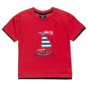 T-Shirt with print and beads (12 months-5 years)