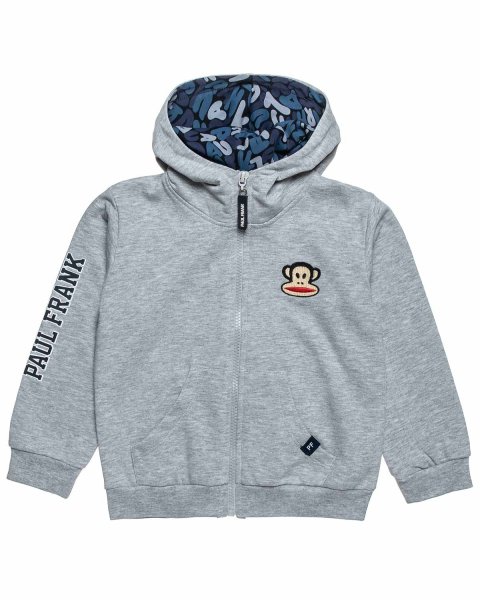 Zip hoodie Paul Frank with embroidery (12 months-5 years)
