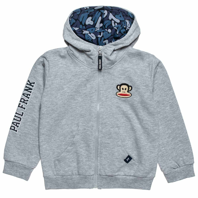 Zip hoodie Paul Frank with embroidery (12 months-5 years)