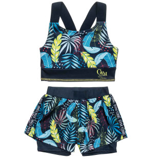 Set Gym Tonic with floral pattern (6-16 years)