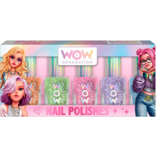 Pastel nail polishes set of 5 pcs Wow Generation