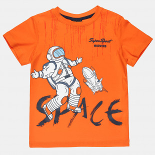 T-Shirt Moovers with astronaut print (12 months-5 years)