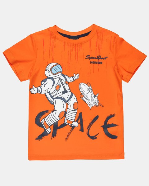 T-Shirt Moovers with astronaut print (12 months-5 years)