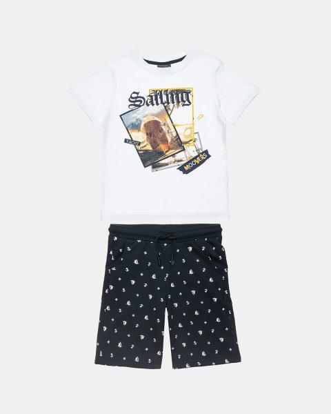 Set Moovers t-shirt and shorts with print (2-5 years)