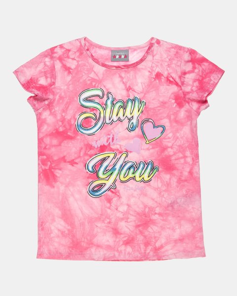 Μπλούζα tie dye με glitter λεπτομέρεια (2-5 ετών)