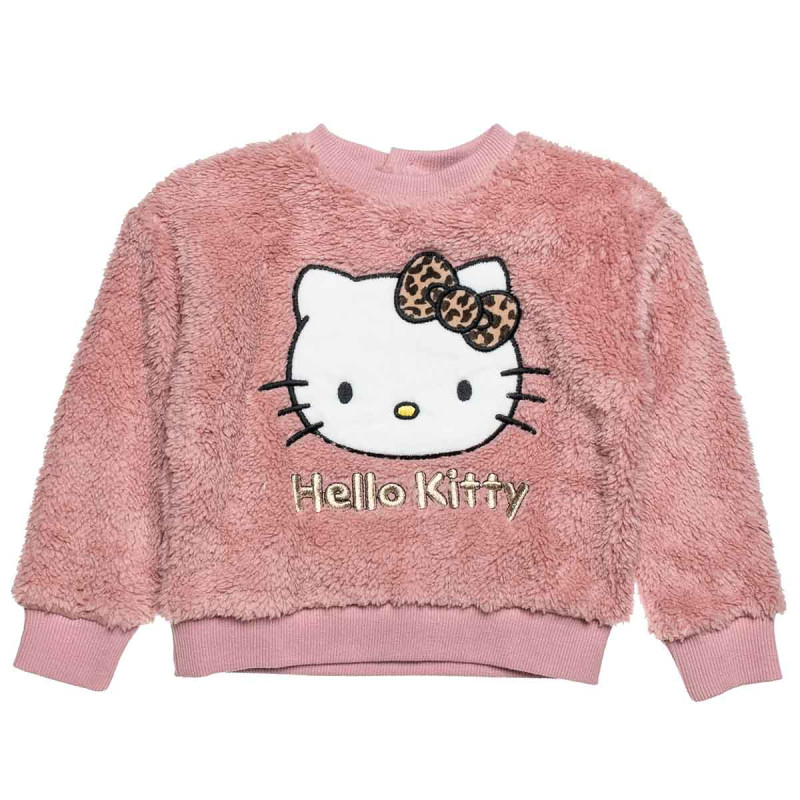 Long sleeve Hello Kitty top with fluffy texture (18 months-8 years)