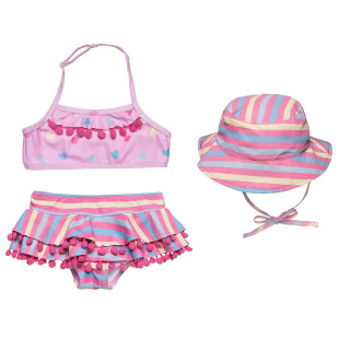 Bikini set Sea You with hat (12 months-5 years)
