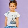 Σετ Snoopy με ανάγλυφα στοιχεία και ασορτί scrunchie (18 μηνών-5 ετών)