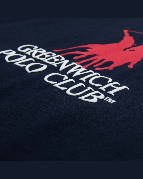 Μπλούζα Greenwich Polo Club με ανάγλυφα γράμματα (2-16 ετών)