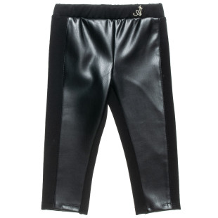 Pants eco leather with embroidery (18 months-5 years)