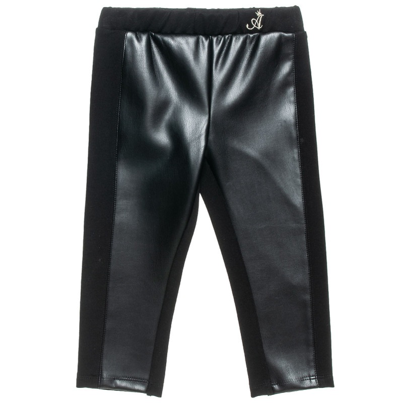 Pants eco leather with embroidery (18 months-5 years)