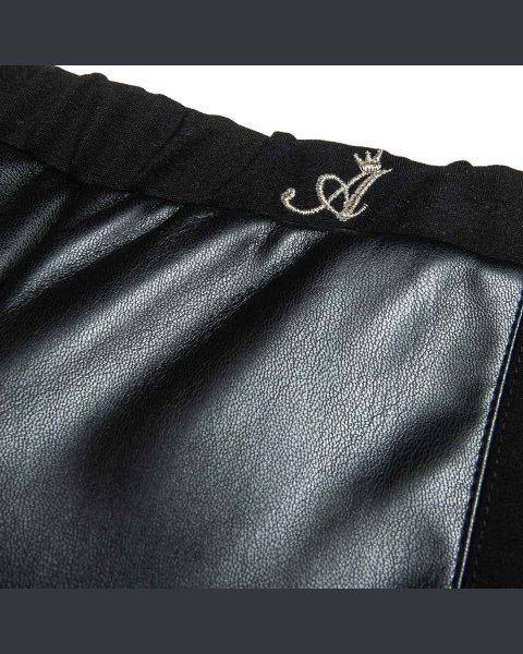 Παντελόνι απο δερματίνη με κέντημα (18 μηνών-5 ετών)