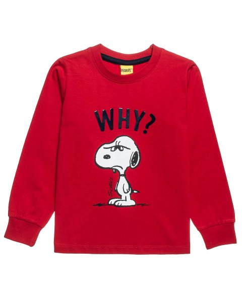 Long sleeve top Snoopy with embossed letters (18 months-8 years)