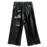 Pants from eco leather with buttons (6-16 years)