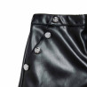 Pants from eco leather with buttons (6-16 years)