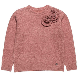 Sweater with applique flowers (6-14 years)