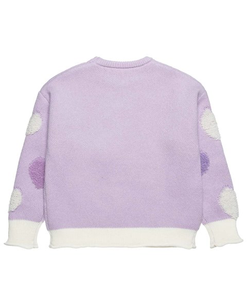 Sweater with embossed hearts (6-14 years)