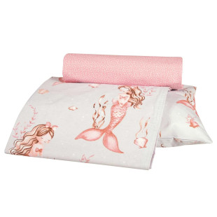 3-piece mermaids sheet set (sheets 130x170, pillowcase)
