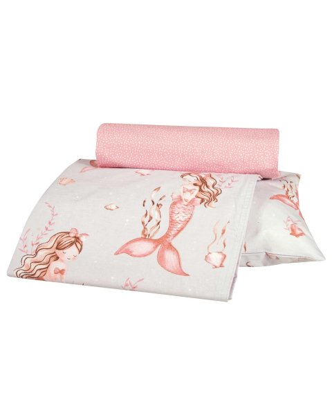 3-piece mermaids sheet set (sheets 130x170, pillowcase)