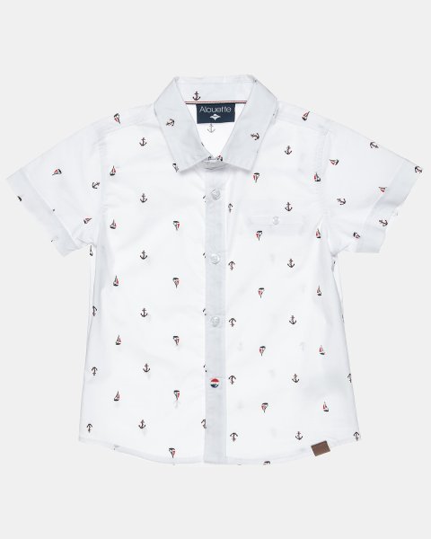 Shirt with anchor pattern (12 months-5 years)