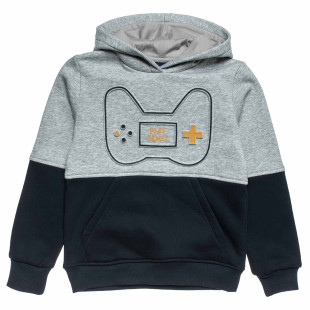 Top cotton fleece blend with embossed design (6-14 years)