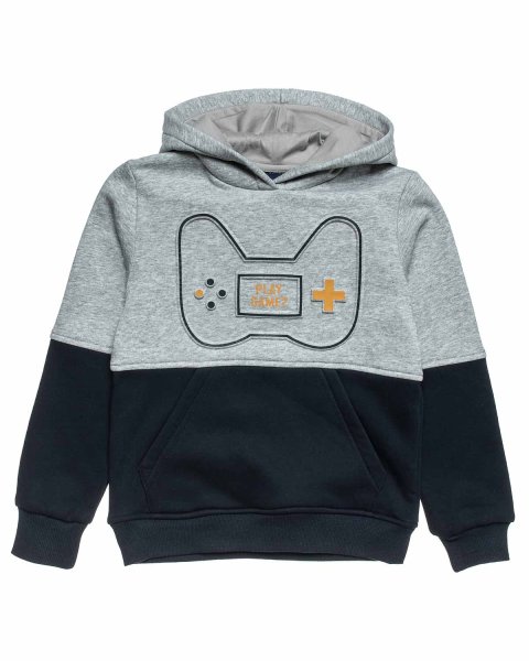 Top cotton fleece blend with embossed design (6-14 years)