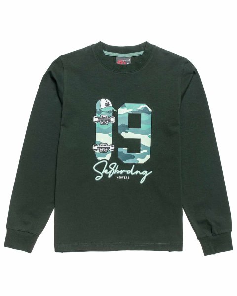 Long sleeve top Moovers with print (6-16 years)