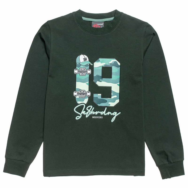 Long sleeve top Moovers with print (6-16 years)
