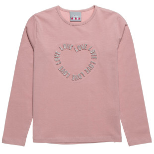 Long sleeve top Five Star with embossed design (6-14 years)