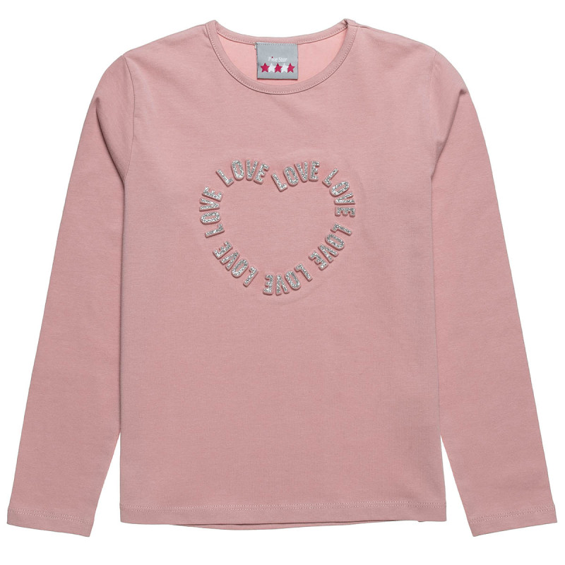 Long sleeve top Five Star with embossed design (6-14 years)