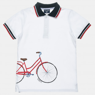 Pique polo shirt with print (12 months-5 years)
